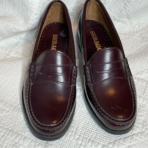 Sebago Classic Dan Dark Brown /burgundy Penny Loafers